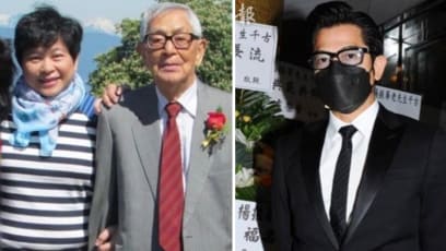 Aaron Kwok And His Wife & Daughters Attend Funeral Of His Long-Time Manager’s Father