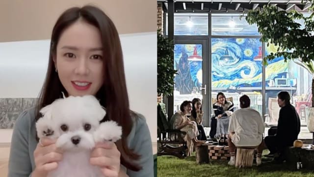 孙艺真幸福日常照曝光　网友：白衣男是玄彬？