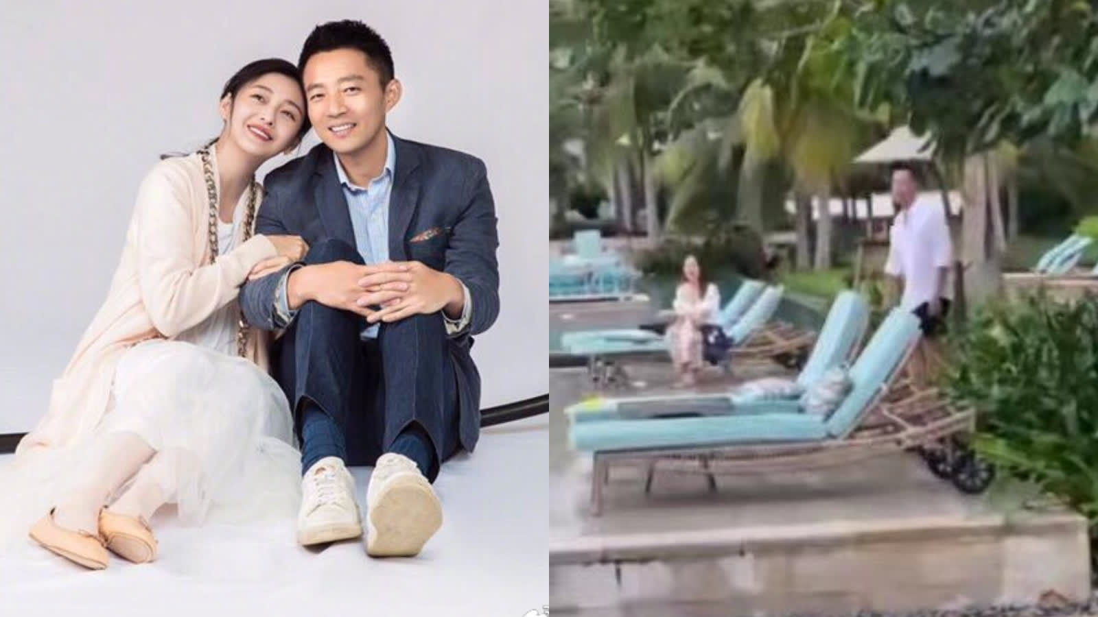 Xiaofei, who is rumoured to be seeing a “beautiful” and “wealthy” woman in her 20s, quickly turned around and left as soon as he realised they were being filmed.