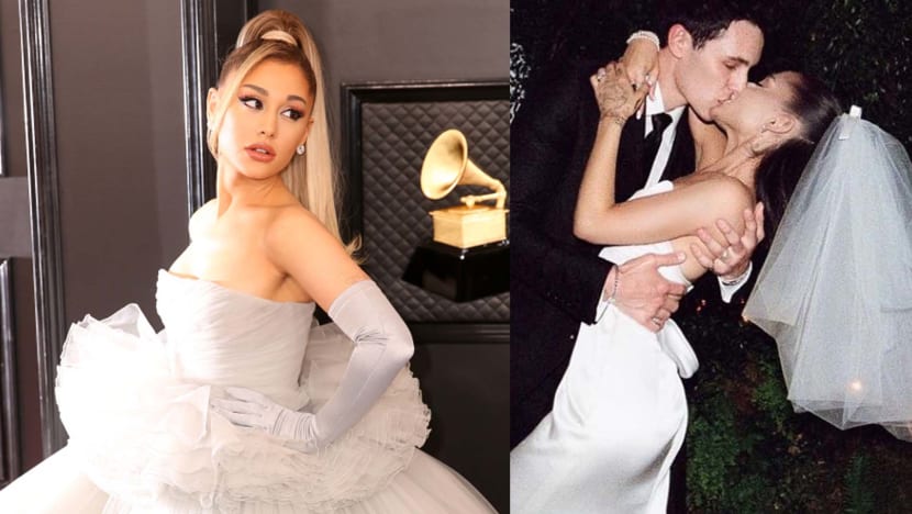 Ariana Grande Shares Photos Of Her Secret Home Wedding