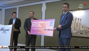 Singapore hands over $6m cheque as part of public donations for Gaza