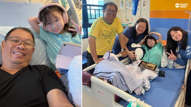 狮城女童自幼肠道衰竭 爸爸捐肠赋予女儿新生命