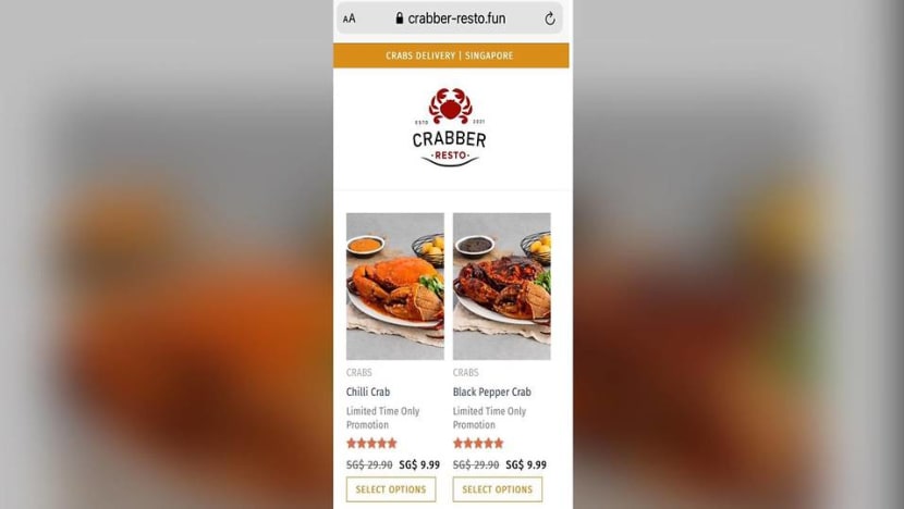 Cheap deals on crabs? Police warn about phishing scam after victims lose more than S$15,000 Cheap deals on crabs? Police warn about phishing scam after victims lose more than S$15,000
