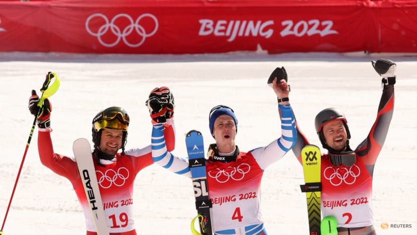 Alpine skiing-France's Noel wins gold in men's slalom