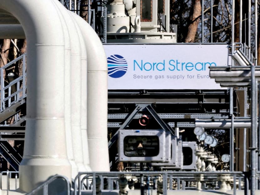 Pipes at the landfall facilities of the Nord Stream 1 gas pipeline are pictured in Lubmin, Germany, March 8, 2022. Pipes at the landfall facilities of the Nord Stream 1 gas pipeline are pictured in Lubmin, Germany, March 8, 2022.