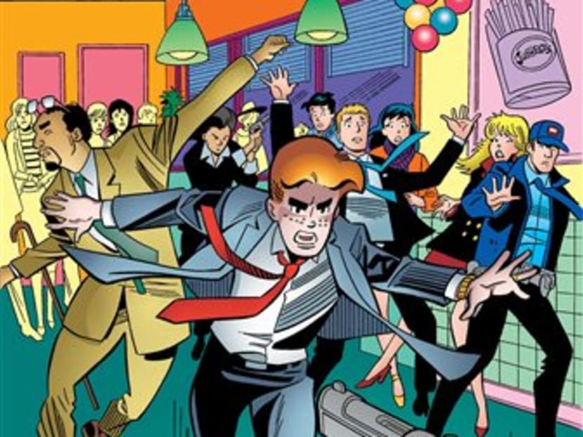 Archie in his final moments of life in the comic book, Life With Archie, issue 37. Photo: Archie Comics/AP