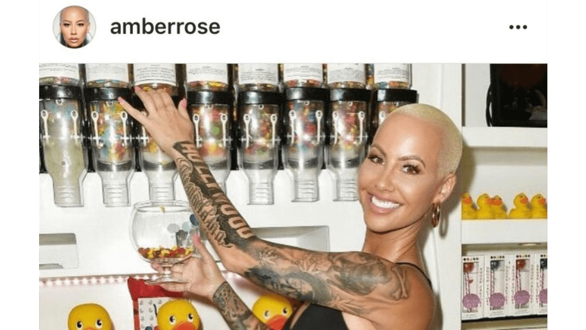 Amber Rose Covers Up Wiz Khalifa Tattoo 8days