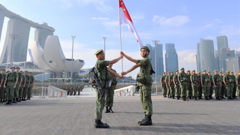 Marina Bay floating platform hosts final parade before redevelopment into NS Square Marina Bay floating platform hosts final parade before redevelopment into NS Square