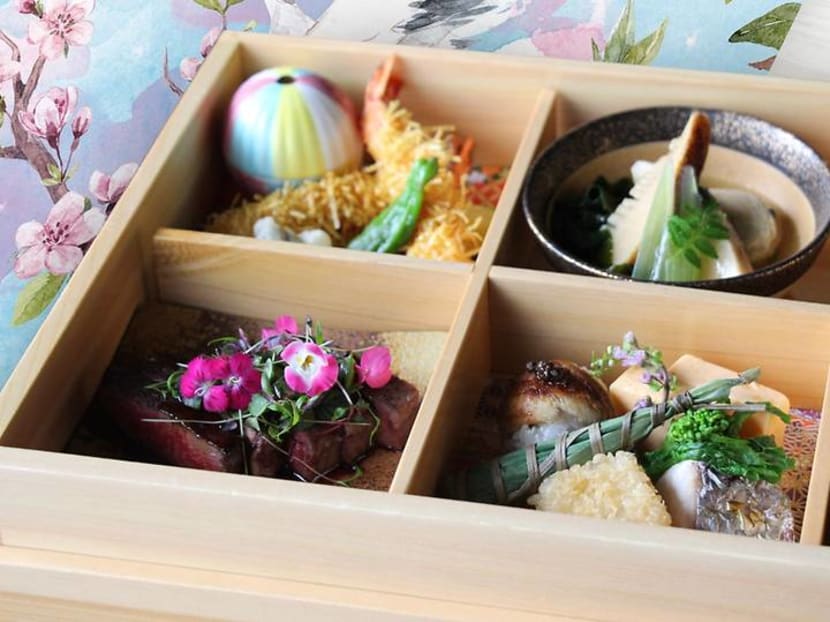The bento set lunch at this Japanese restaurant is a lavish six-course affair