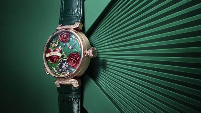 Louis Vuitton packs on the drama with a trio of watches that bloom, glower and glow