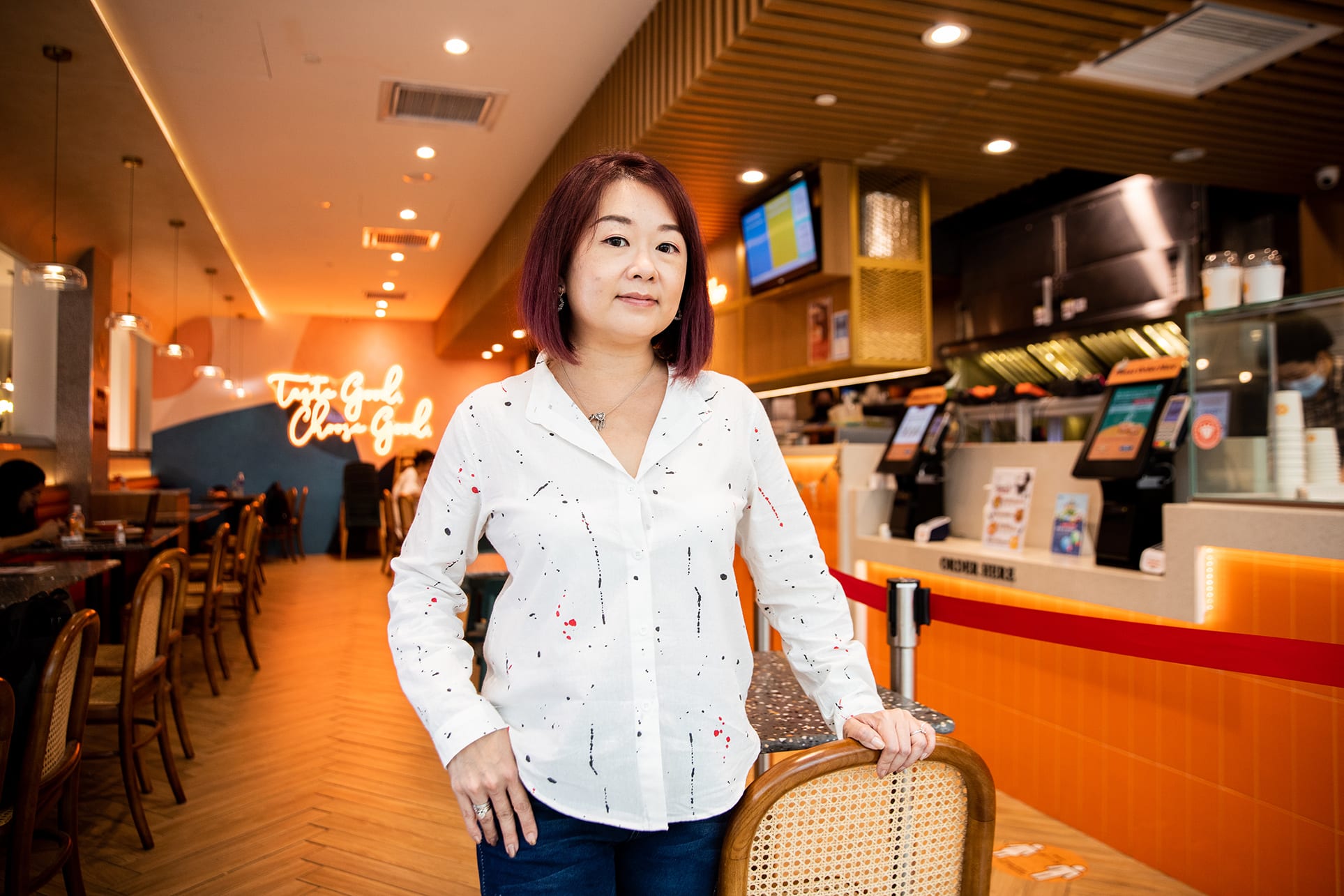 Ms Angeline Lian, assistant director of human capital at The Soup Spoon, also leads food manufacturer Souperfoods' human capital department. Ms Angeline Lian, assistant director of human capital at The Soup Spoon, also leads food manufacturer Souperfoods' human capital department.