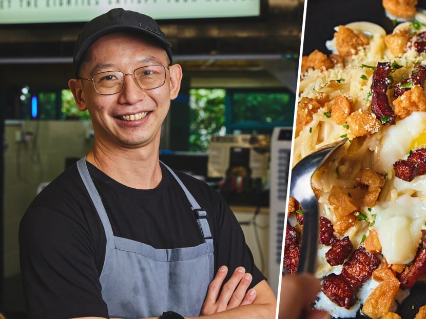 Ex-Cicheti Chef Serves $7.80 Spaghetti Carbonara With Crispy Pork Lard At Hip Hawker Stall In Bukit Merah