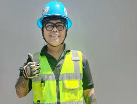 After getting his Workplace Safety and Health (WSH) qualification at NTUC LearningHub, Mr Yazid Hamad is now considering taking up a WSH diploma to further his career. Photos: NTUC LearningHub