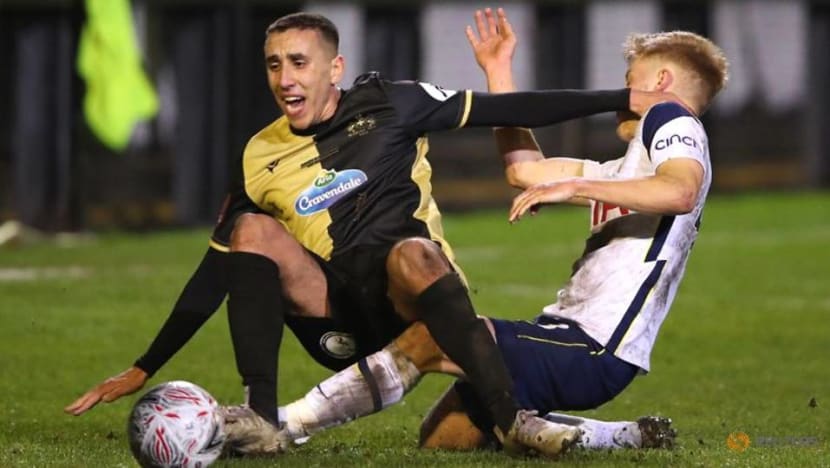 Vinicius hits hat-trick as Spurs end lowly Marine's FA Cup run Vinicius hits hat-trick as Spurs end lowly Marine's FA Cup run