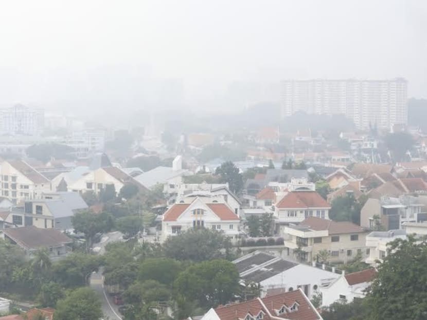 Haze seen in Singapore on Oct 6, 2015. Photo: Ernest Chua