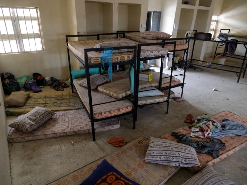 The deserted dormitory is pictured at the Government Girls Secondary School, the day after the abduction of over 300 schoolgirls by gunmen in Jangebe, a village in Zamfara State, northwest of Nigeria on Feb 27, 2021.
