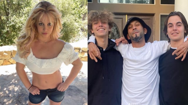 孩子们都长大了！Britney Spears 2帅儿罕见露面