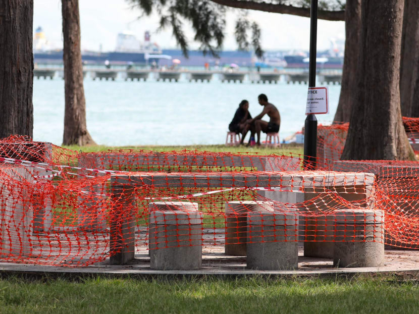 77 fined for breaking Covid-19 rules at parks, beaches during heightened alert phase; 2 eateries ordered shut 77 fined for breaking Covid-19 rules at parks, beaches during heightened alert phase; 2 eateries ordered shut