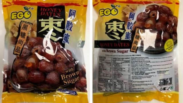 验出未经申报过敏原超标 食品局召回一款中国进口蜜枣
