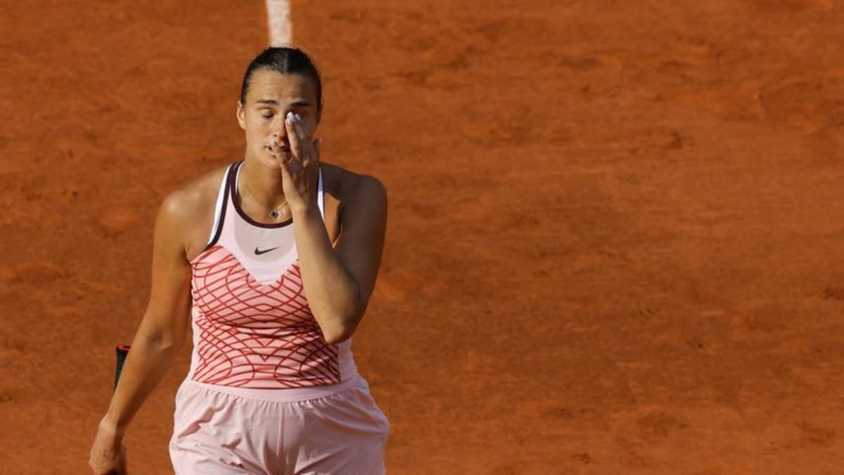 Sabalenka says she will be stronger after French Open loss, furore - CNA