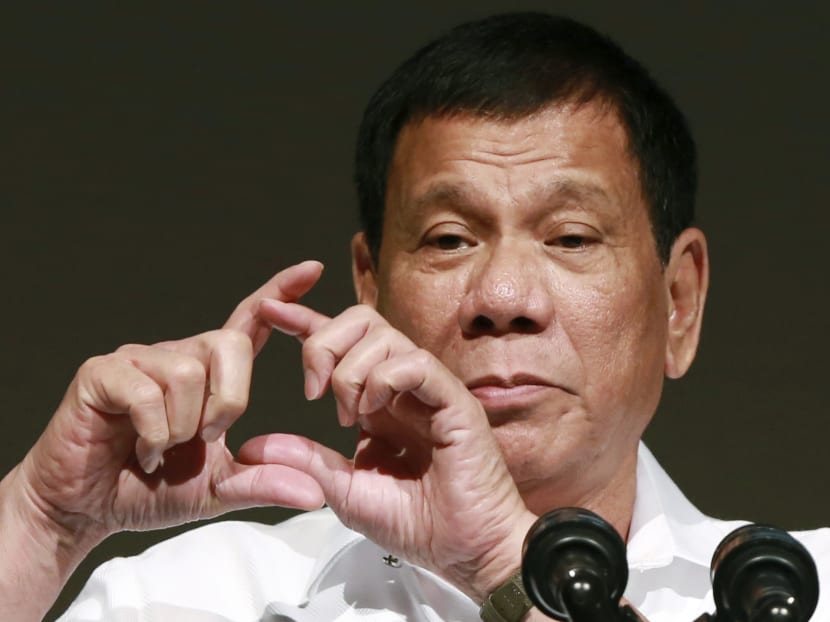 In this Oct 26, 2016 file photo, Philippine President Duterte delivers a speech at the Philippine Economic Forum in Tokyo. Mr  Duterte, who has lashed out at US President Barack Obama for criticising his deadly crackdown on drugs, said his ties with the United States are likely to improve under Mr Trump, but that he is also excited to meet Russian leader Vladimir Putin at an upcoming Asia-Pacific summit. Photo: AP