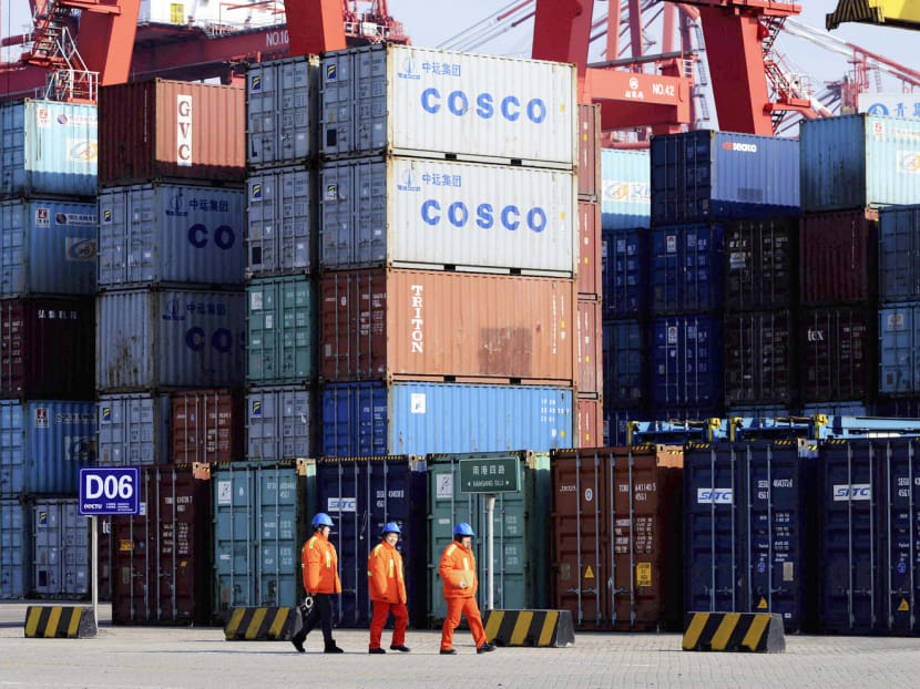China’s exports rose 0.1 per cent last month, an improvement over October’s 7.3 per cent contraction. Photo: Chinatopix via AP