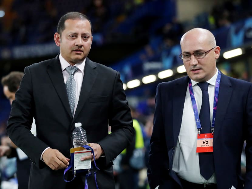 Mr Anil Murthy (left) has been sacked as president of Spanish football club Valencia. 