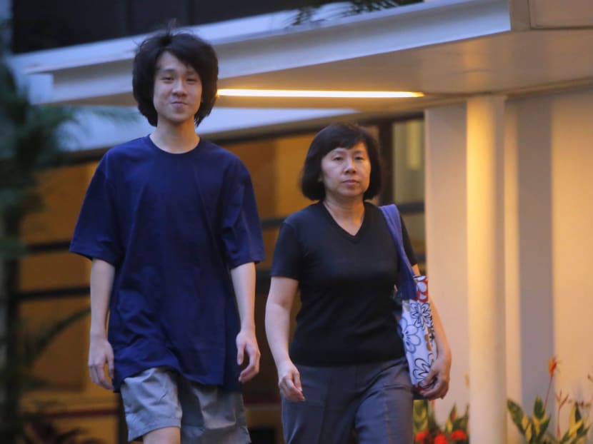 Amos Yee, seen with his mother Madam Mary Toh Ai Buay. TODAY file photo