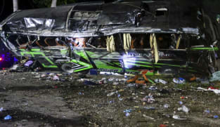 Faulty brakes blamed for Indonesia bus crash which killed 11, injured dozens 