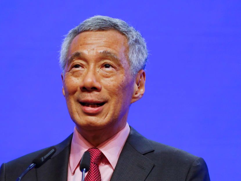 Prime Minister Lee Hsien Loong delivers a keynote address at the IISS Shangri-la Dialogue in Singapore, on May 31, 2019.