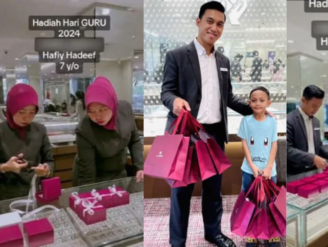 7-Year-Old M'sian Boy Buys Jewellery For 10 Of His Teachers For Teachers’ Day
