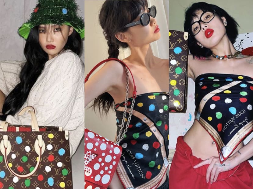 See how Jung Ho-yeon, HyunA, Hwasa and other celebs style the Louis Vuitton Yayoi Kusama collection