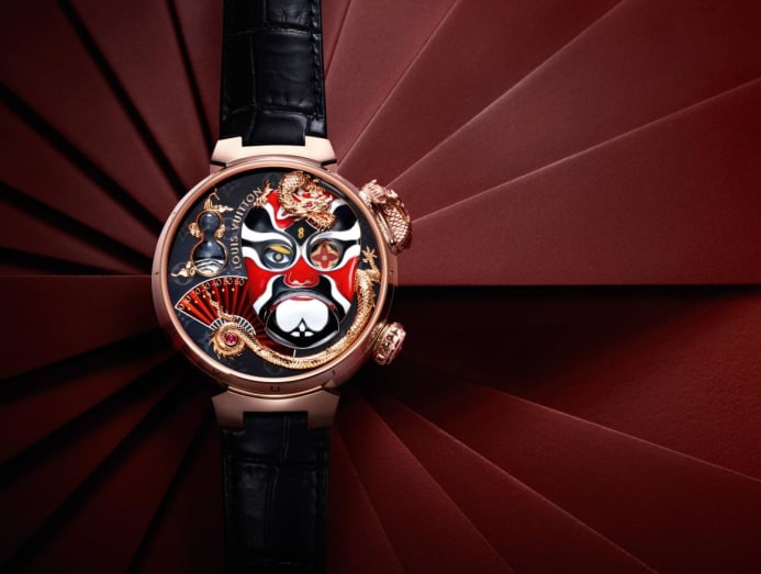 Louis Vuitton packs on the drama with a trio of watches that bloom