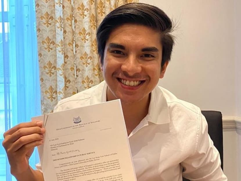 Mr Syed Saddiq Abdul Rahman announced on Facebook that he had been offered a scholarship placement at the Lee Kuan Yew School of Public Policy's Senior Fellowship in Public Service Programme.