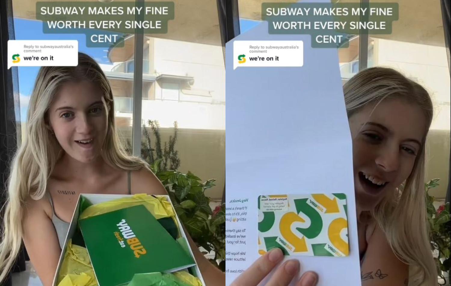 Subway gives woman S$2,500 gift card after she was fined for ...