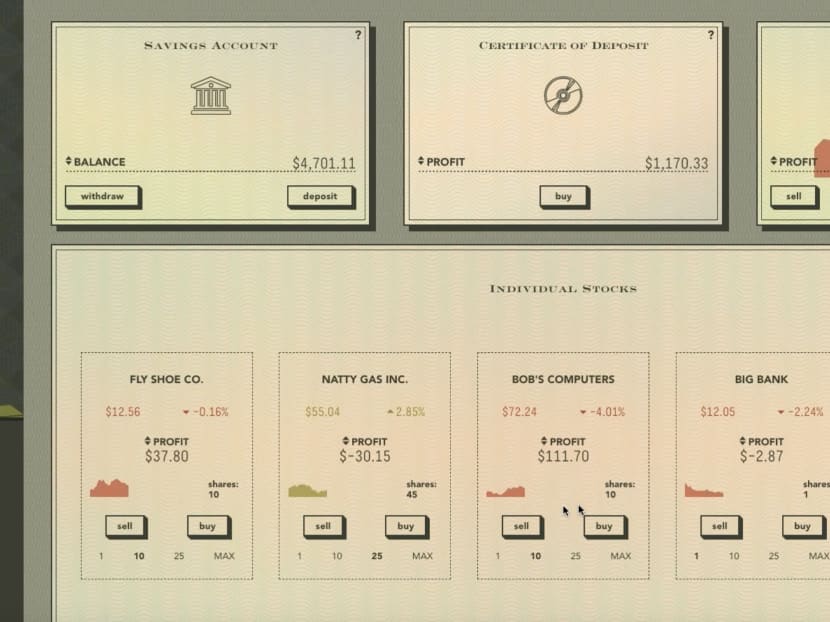 Build Your Stax is one of several games that can help players learn about investing. Build Your Stax is one of several games that can help players learn about investing.