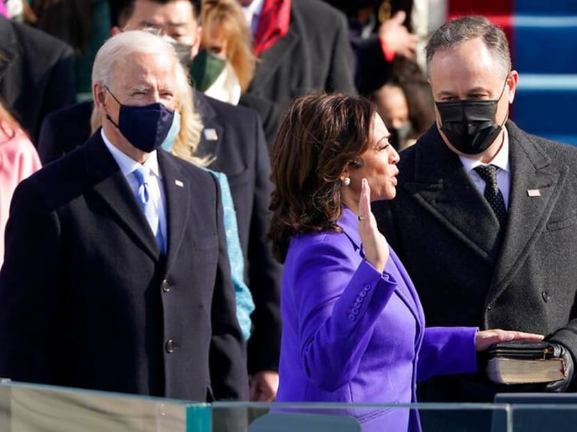 What they wore at the Inauguration: Purple, pearls and American designers What they wore at the Inauguration: Purple, pearls and American designers
