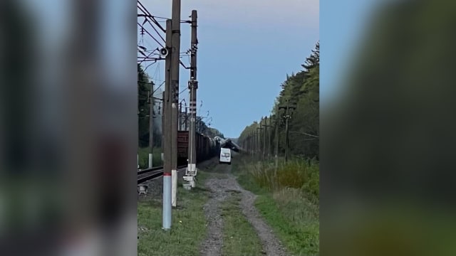 俄国两天内第二起 轨道爆炸致货运列车脱轨