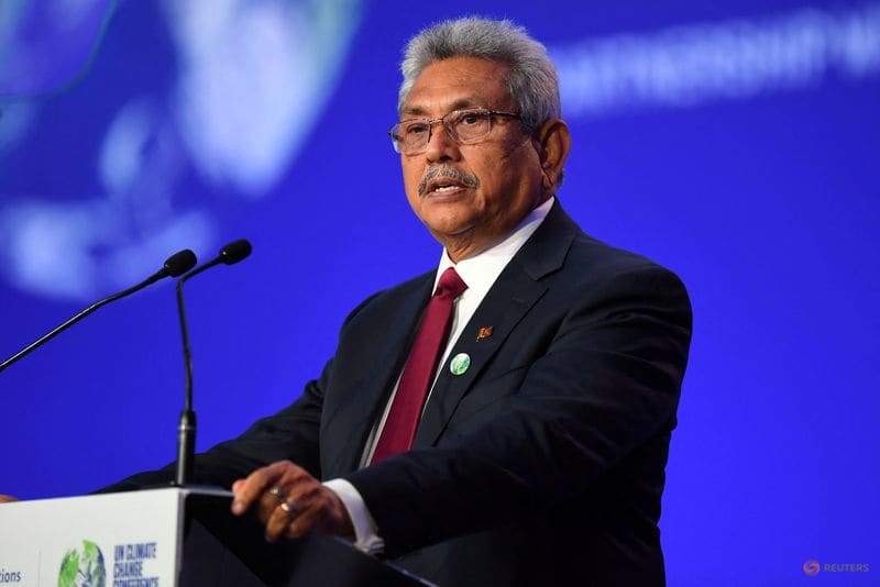Mr Rajapaksa fled to Singapore on July 14, via the Maldives, following unprecedented unrest triggered by Sri Lanka's worst economic crisis in seven decades and days after thousands of protesters stormed the president's official residence and office. Mr Rajapaksa fled to Singapore on July 14, via the Maldives, following unprecedented unrest triggered by Sri Lanka's worst economic crisis in seven decades and days after thousands of protesters stormed the president's official residence and office.