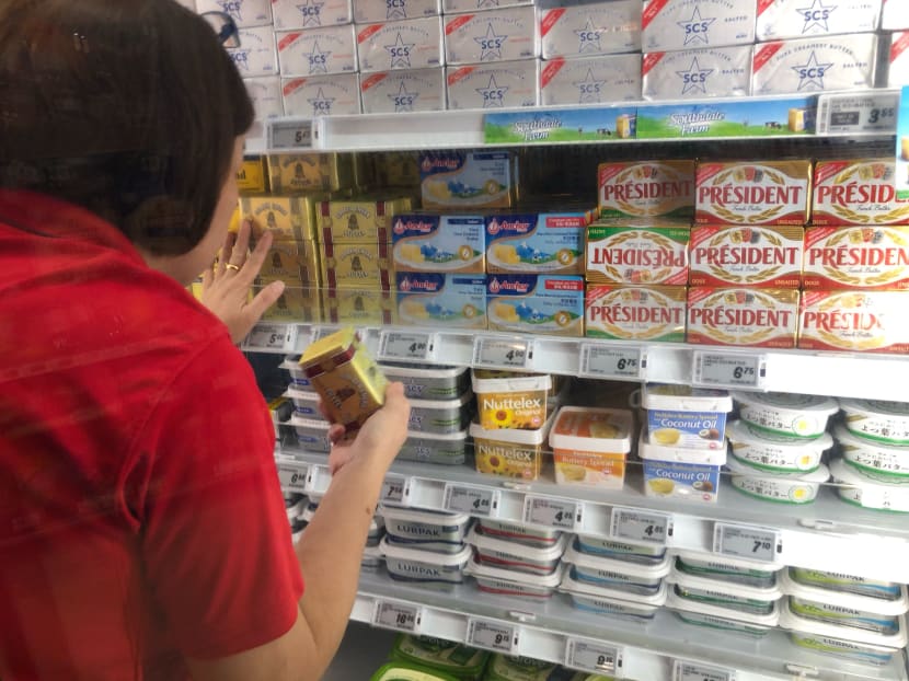 Partially hydrogenated oils, which Singapore is banning, are indicated on food labels as trans fat, partially hydrogenated vegetable oil or hydrogenated vegetable oil.
