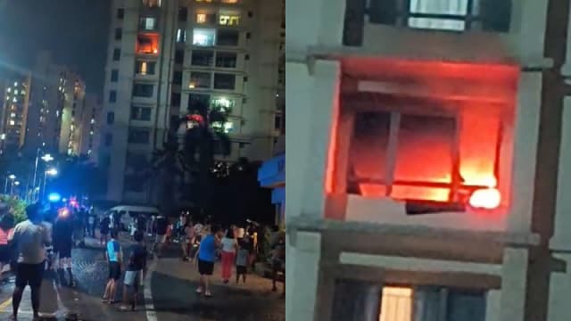 勿洛公寓发生火灾 160居民紧急疏散
