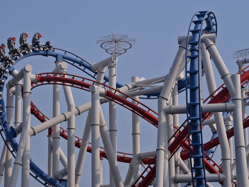The Battlestar Galactica: Human vs Cylon ride resumed operations because the technical error that stalled the ride on Wednesday did not affect ride safety says BCA. Photo: Robin Choo/TODAY