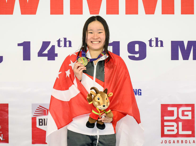 Gan Ching Hwee won her third gold medal this SEA Games in the 400m freestyle.