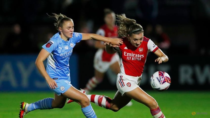 Football: Arsenal hammer injury-hit Man City to go top of Women's Super League Football: Arsenal hammer injury-hit Man City to go top of Women's Super League