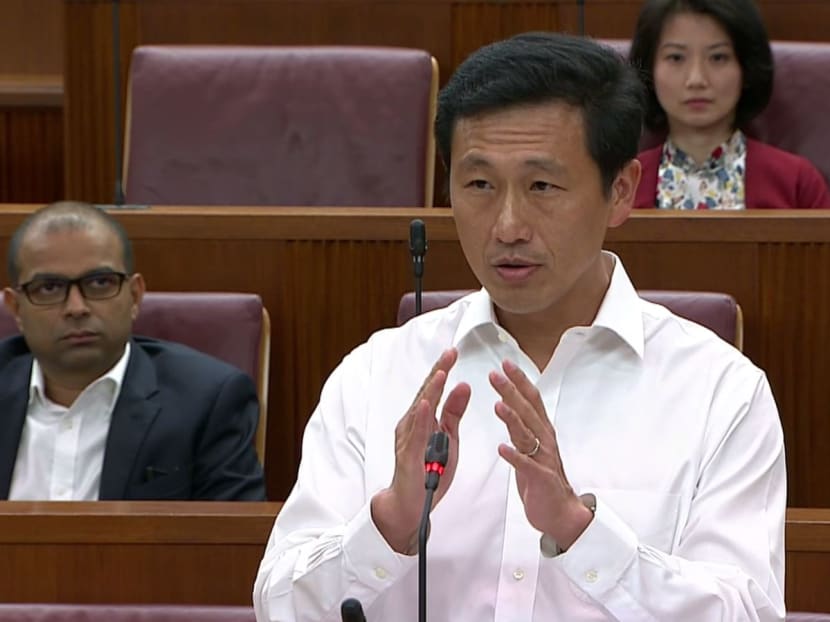 Education Minister Ong Ye Kung in Parliament on Tuesday. Education Minister Ong Ye Kung in Parliament on Tuesday.
