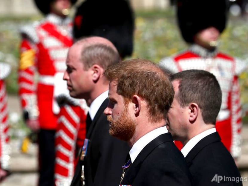 Prince William, Harry seen chatting together after royal funeral