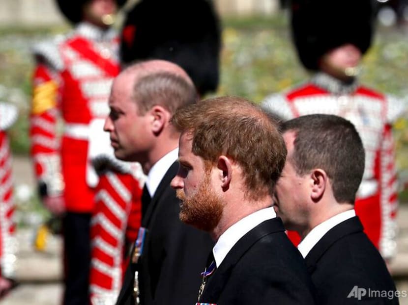 Prince William, Harry seen chatting together after royal funeral Prince William, Harry seen chatting together after royal funeral