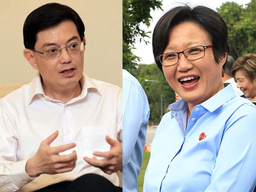 Finance Minister Heng Swee Keat	questioned if Opposition Member of Parliament Sylvia Lim would take back her allegation that the Government had postponed a hike in Goods and Services Tax because of a public backlash and apologise to the House. TODAY file photo