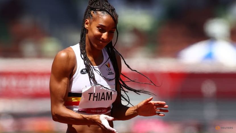 Olympics-Athletics-Thiam takes heptathlon lead heading into finale