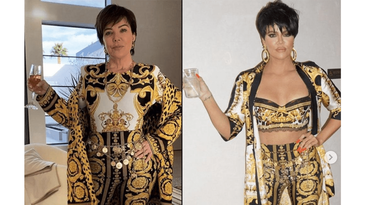 Khloe Kardashian Recreates Kris Jenners Look 8 Days 